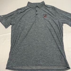 Antigua Men's XL 125th US Open Oakmont Par 3 Golf Polo Performance Shirt Grey